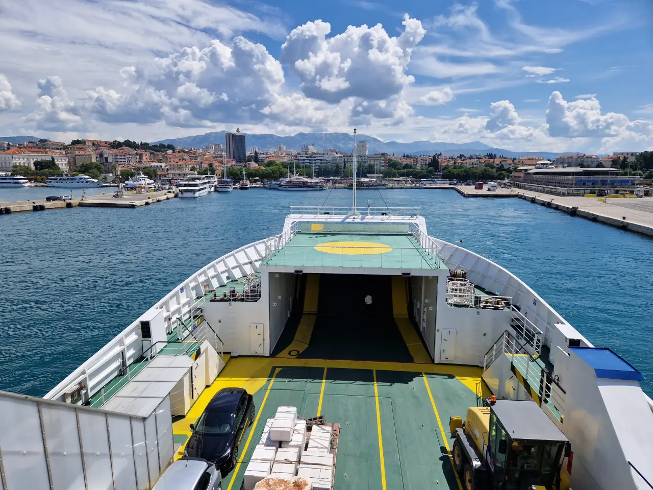 Leaving Split Port by Ferry