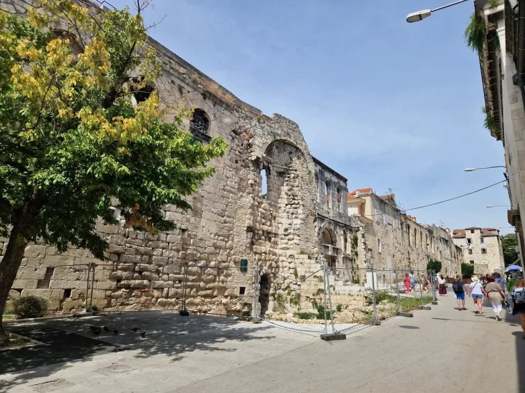 Den østlige mur af Diocletians palads