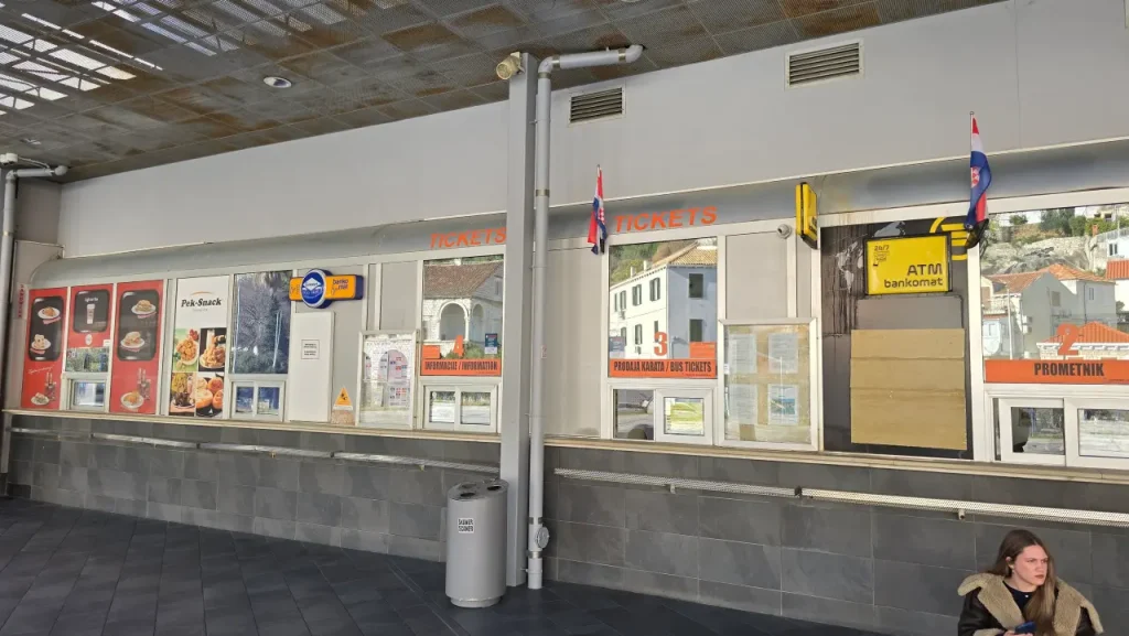 Ticketsverkauf Dubrovnik Busbahnhof