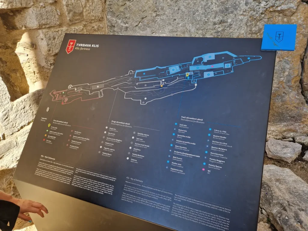 Mapa tvrđave Klis