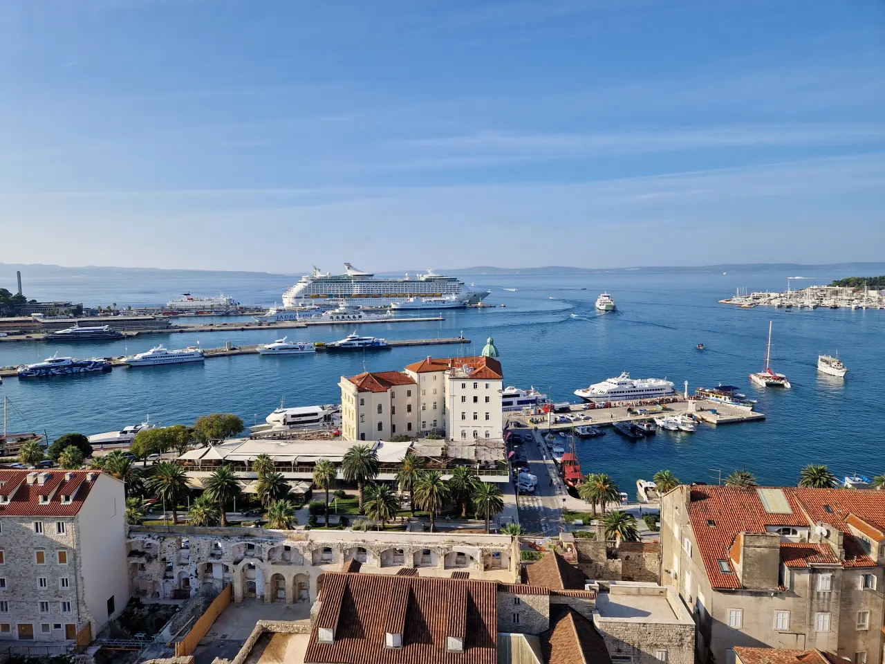 Pogled sa splitske katedrale