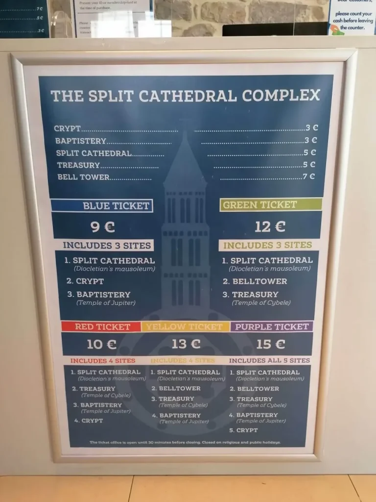 Priser for Split Cathedral