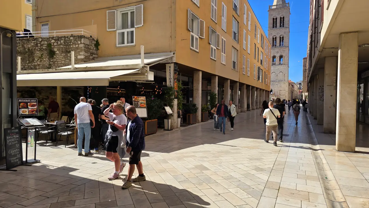 Shopping Street Old town Zadar