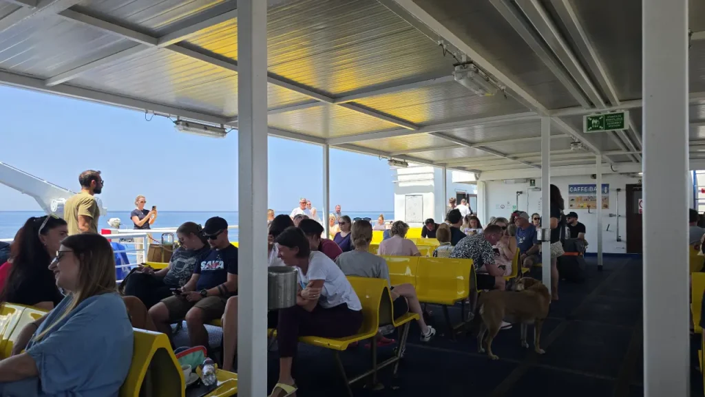 På Færge fra Split til Stari Grad