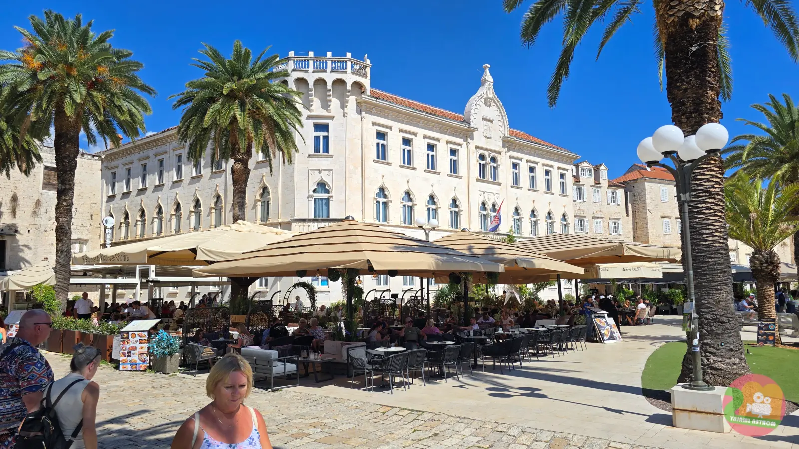 Hyggelig stemning i Trogir