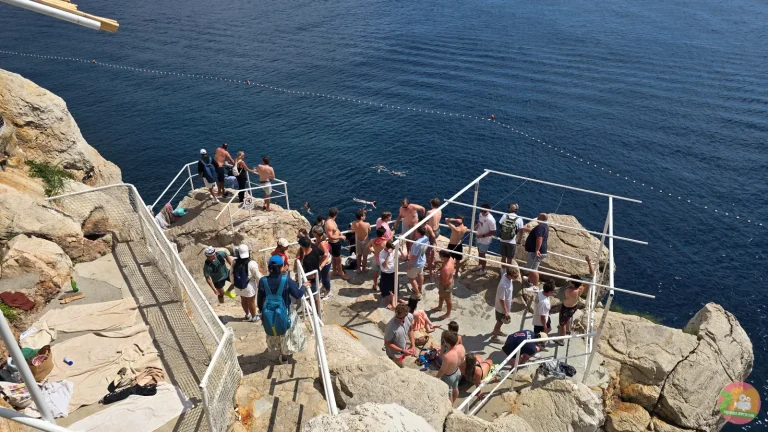 Buza Strand Dubrovnik Mauer