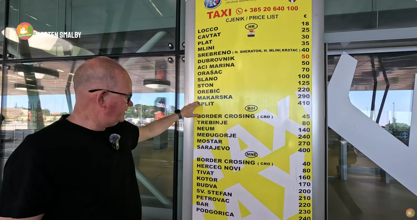 Priser Taxi Lufthavn Dubrovnik