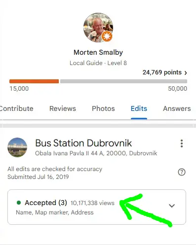 10 milionów wyświetleń moich zdjęć w Mapach Google