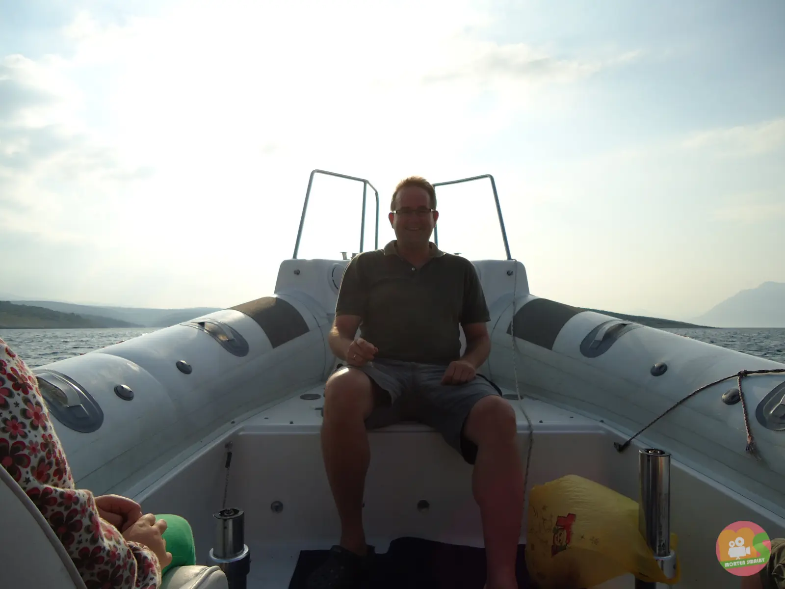 Morten Smalby na pontonie RIB w Povlji w 2011 roku