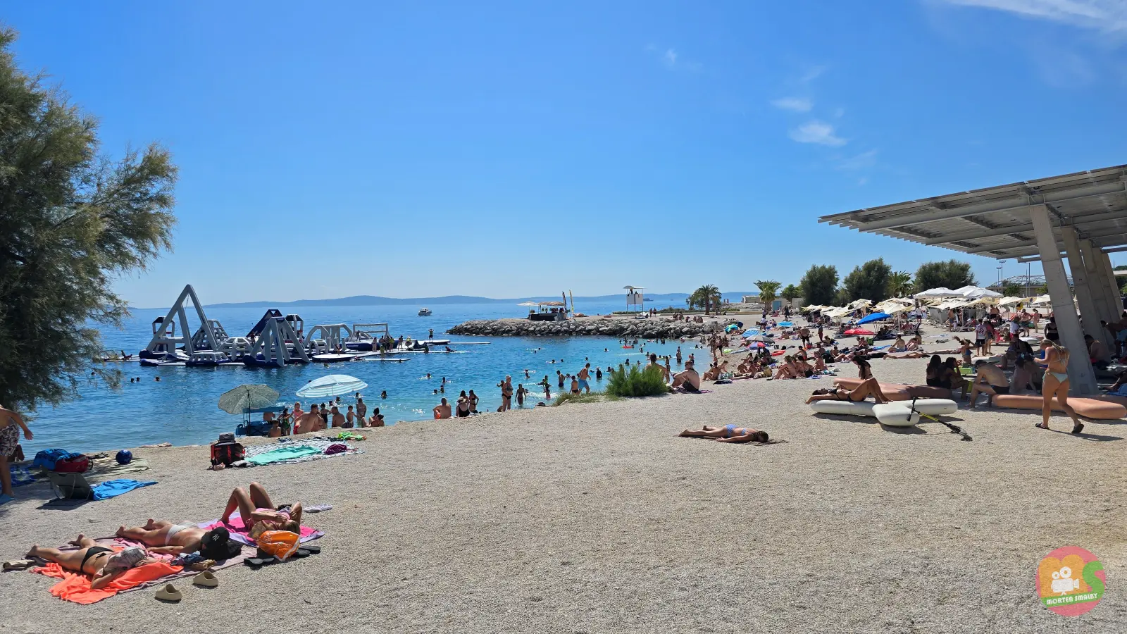 Nowa plaża Žnjan w Splicie w Chorwacji