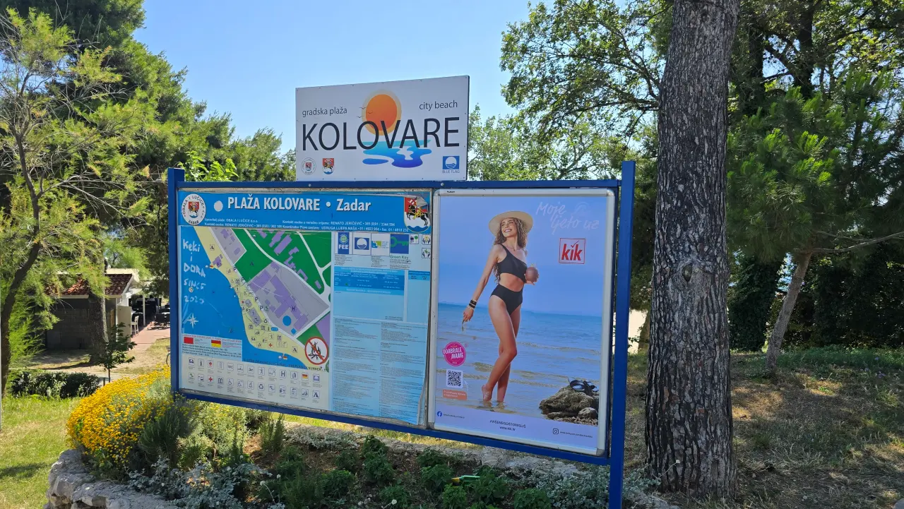Plaża Kolovare w Zadarze