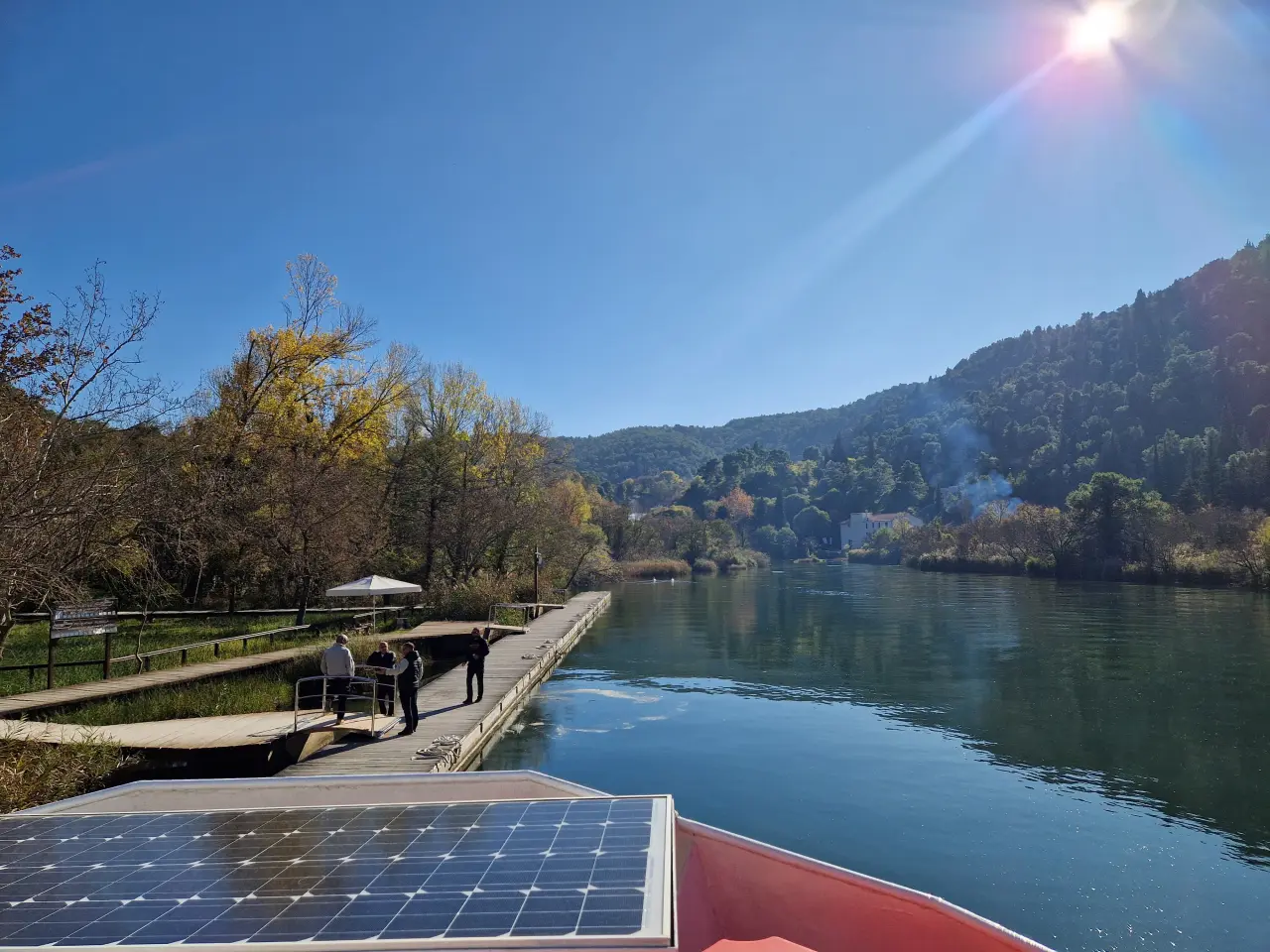 Rejs statkiem po rzece Krka