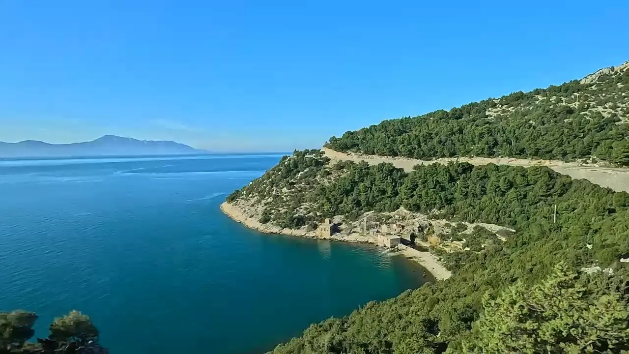 Widok z autobusu Split – Dubrownik
